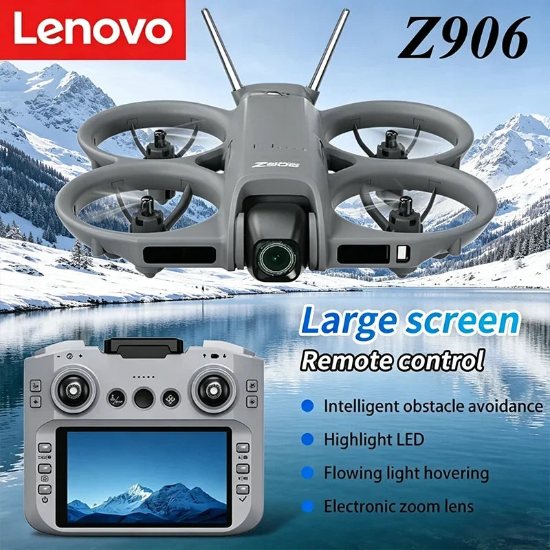 Lenovo Z906 Professional Drone 8K GPS FPV Brushless Motor Laser Obstacle Avoidance Aerial Optical Foldable Quadcopter for Drones